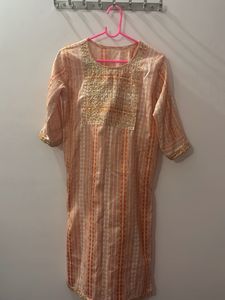 Elegant Peach Kurta