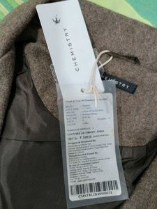 Brown Wool Blend Coat