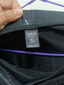 Faux Croc Mini Skirt