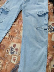 Light Blue Cargo Jeans