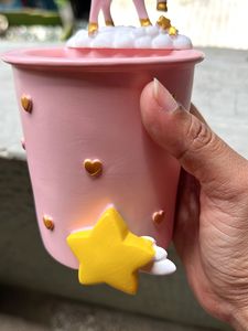 Unicorn Pink Ceramic Pen Holder / Stand