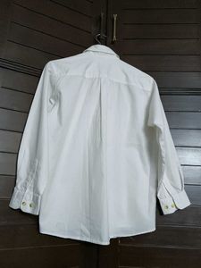 The Hunt Men White Cotton Mix Formal Shirt