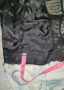 Grab Now Black Net Back Open Blouse