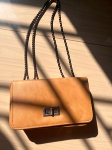 Mini Squar bag chain strap flap beige