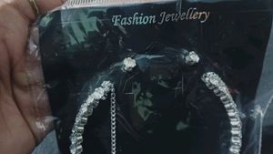 White Stone Studded Necklace