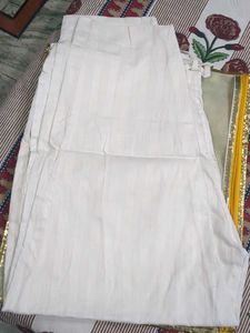White Embroidered Kurta With Pocket Pants