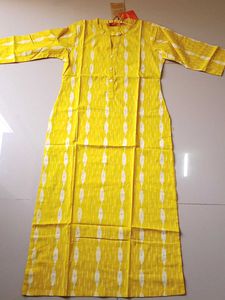 Libas- Yellow Kurta(Pure Cotton)