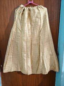 Slited Gown With Skirt