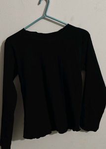 Black Long Sleeve Top