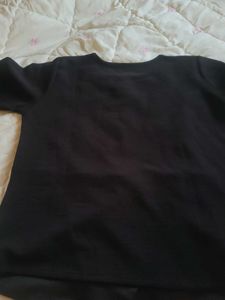 Women Black Wrap Top