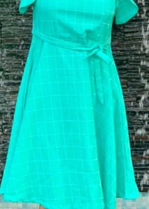 Green Checkered Dress