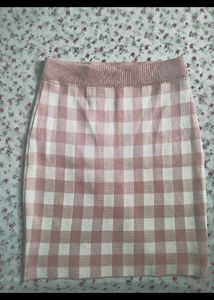 Pink Gingham Mini Skirt