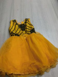 Yellow Lehenga Choli,3gown,frock,etc