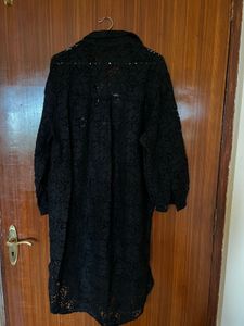 Black Lace Long Shirt