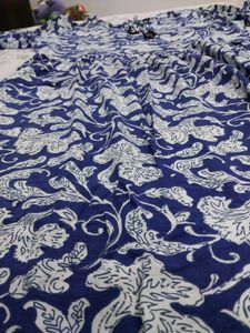 Blue Kurta With Tassels