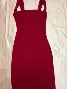Red Maxi Bodycon Dress