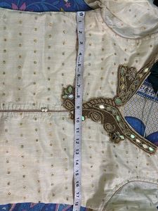 Embellished Cream Kurti