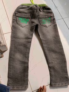 Gray Jeans And Shirt For Boy
