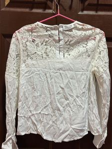 Elegant Lace Detail Blouse