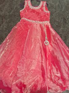 Ethnic Rose Pink Gown