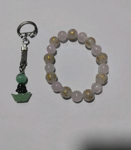 Combo Of Bracelet And Keychain