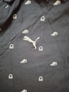 Puma Black Polo Shirt - Size M
