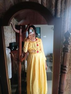 Customised haldi gown