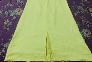Lime Puff Sleeve Mini Dress