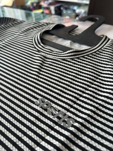 Striped sweat T-shirt