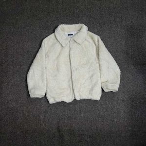 Cozy White Fleece Jacket UNISEX