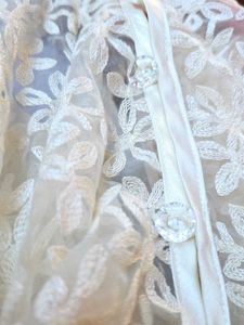 Korean style embroidered organza jacket