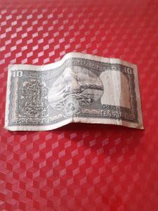 Old 10 Rupees Boat Note