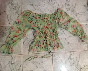 Floral Printed Crop Top
