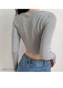 Ribbed Long Sleeve Top