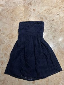 Brand New Blue Pure Cotton Tube Dress