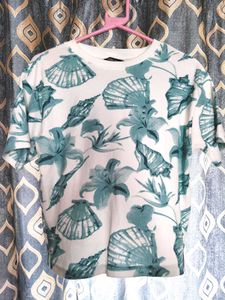 Blue Printed T Shirt