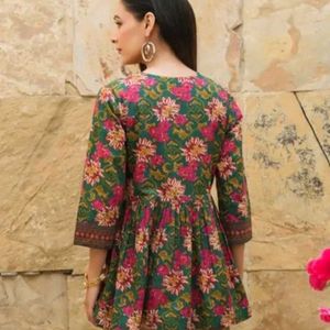 Floral Print Peplum Top