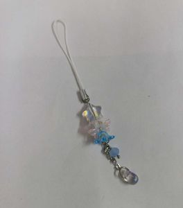 💙 Handmade Blue Dreamy Crystal Bloom Phone Charm