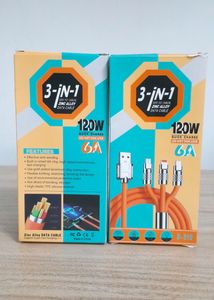 DATA CABLE FAST CHARGER 120W 6A