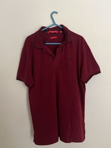 John Players Polo - Burgundy, Men's Size Large