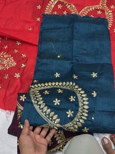 Embroidered Salwar Kameez Fabric