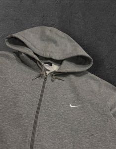 Classic Nike Gray Full-Zip Hoodie