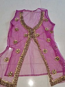 Pink Ethnic Skirt and top