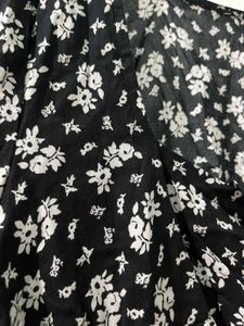 H&amp;M black floral printed top
