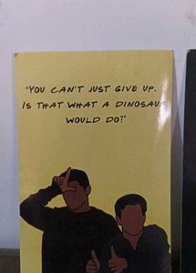 Two stickable room decor postcards