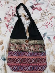 Elephant Print Handbag