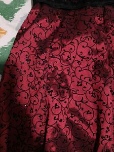 Beautiful Black and Red Party Frock