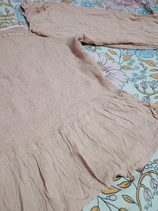 Peach Peplum Top