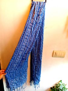 Blue Printed Dupatta/Stole