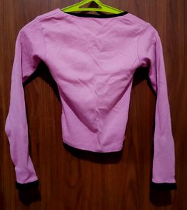 Pink ZARA Long Sleeve Top